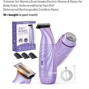 Kepopp Purple Electric Shaver for Women